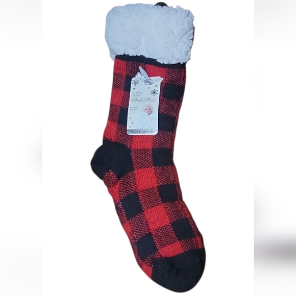 Marilyn Monroe Plaid Lounge Socks - Picture 1 of 4